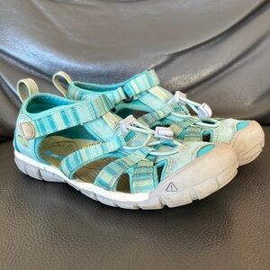 Keen Kids Seacamp Sandals Teal Size 4